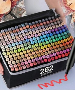 24/36/48/60/80/120/168/262 Colors Alcohol Drawing Markers Dual Tip Permanent Art Sketch Markers for Illustration School Supplied