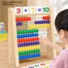 Colorful Wooden Abacus Counting Frame Arithmetic Beads Early Education Toys for Children Digital Toddler Enlightenment