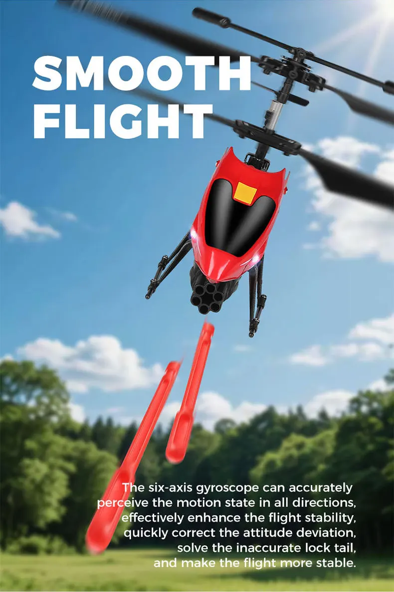 Wltoys V398-C Remote-Controlled Aircraft Missile 2.4G Helicopter 3.5 CH Lighting To Hit Bullets And Set Height RC Model Aircraft