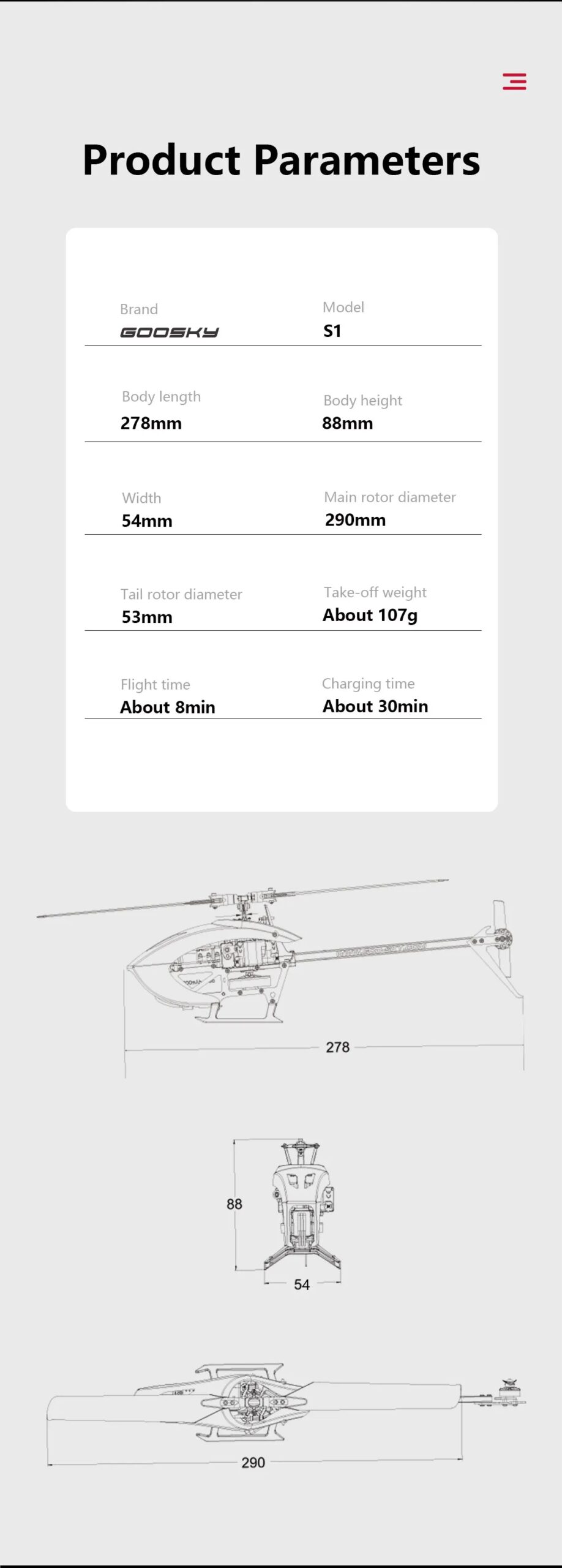 Hot Rc Goosky S1 Bnf/Rtf 6ch 3d Stunt Double Brushless Motor Direct Drive Motor Flybarless Direct-Drive Rc Helicopter Toy Gift