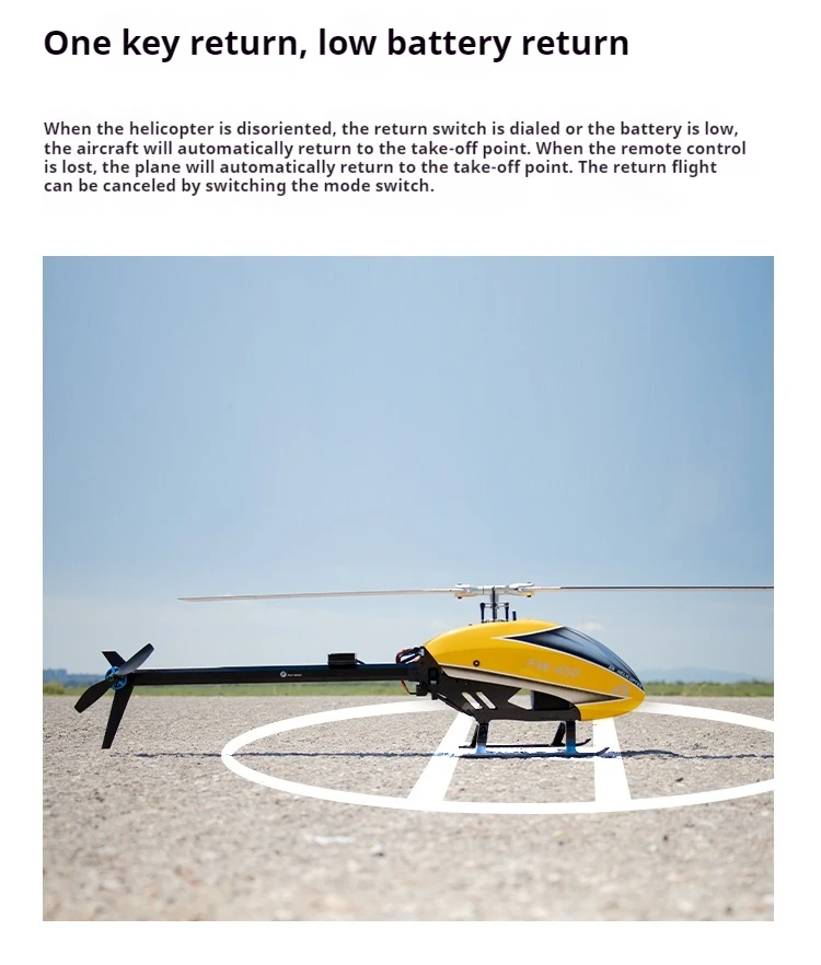 Flying Wing FW450 V2.5 10CH 3D Smart GPS Positioning Self-Stabilization Stunt H1 Flight Controller Brushless Motor Helicopter