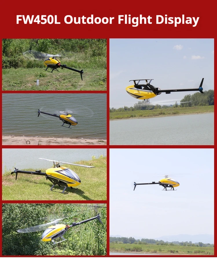 Flying Wing FW450 V2.5 10CH 3D Smart GPS Positioning Self-Stabilization Stunt H1 Flight Controller Brushless Motor Helicopter