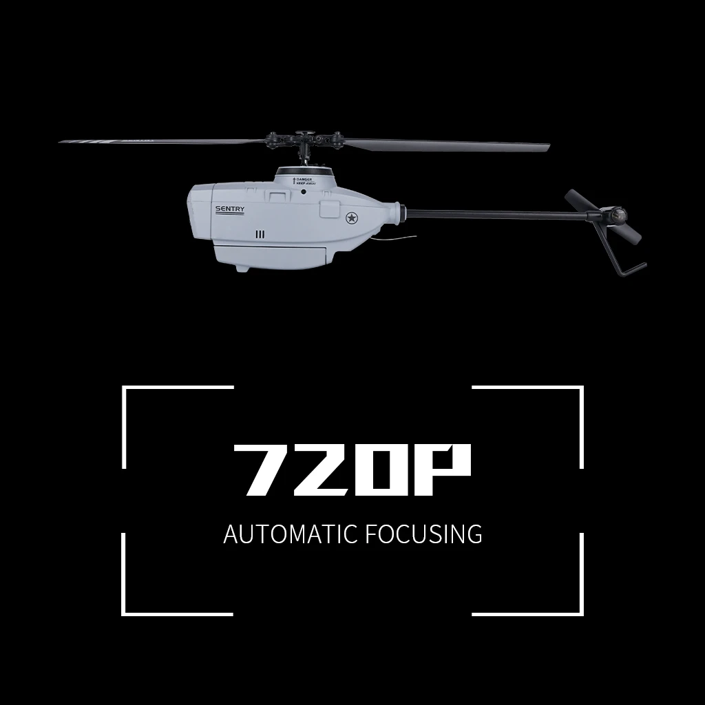 C127 RC Helicopter Toys 720P 2.4G 6-Axis Electronic Gyroscope For Stabilization Remote Control RC Toy Helicopter