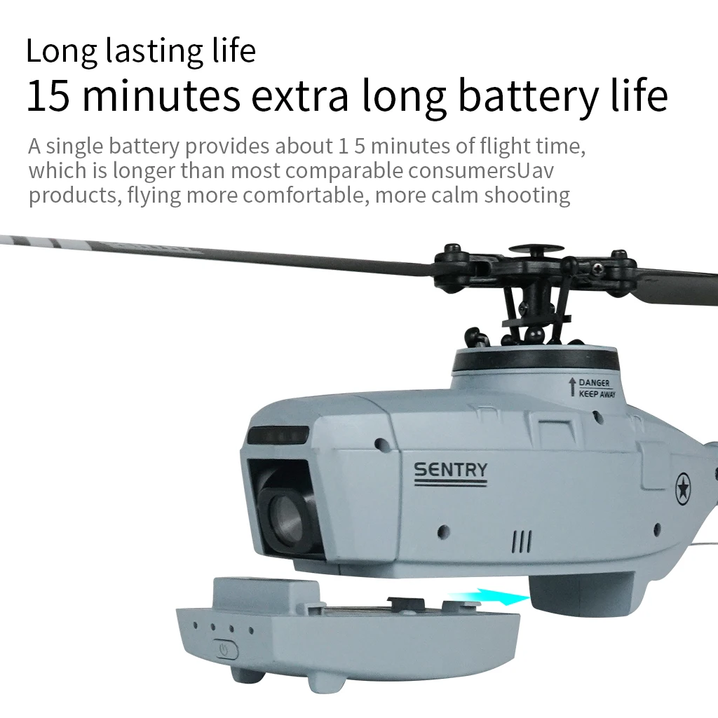 C127 RC Helicopter Toys 720P 2.4G 6-Axis Electronic Gyroscope For Stabilization Remote Control RC Toy Helicopter