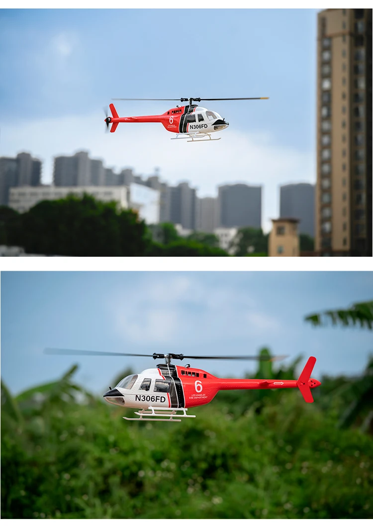 Flying Wings 470 Bell 206gps Intelligent Self Stable H1 Flight Control Multifunctional Remote Control Helicopter Toy