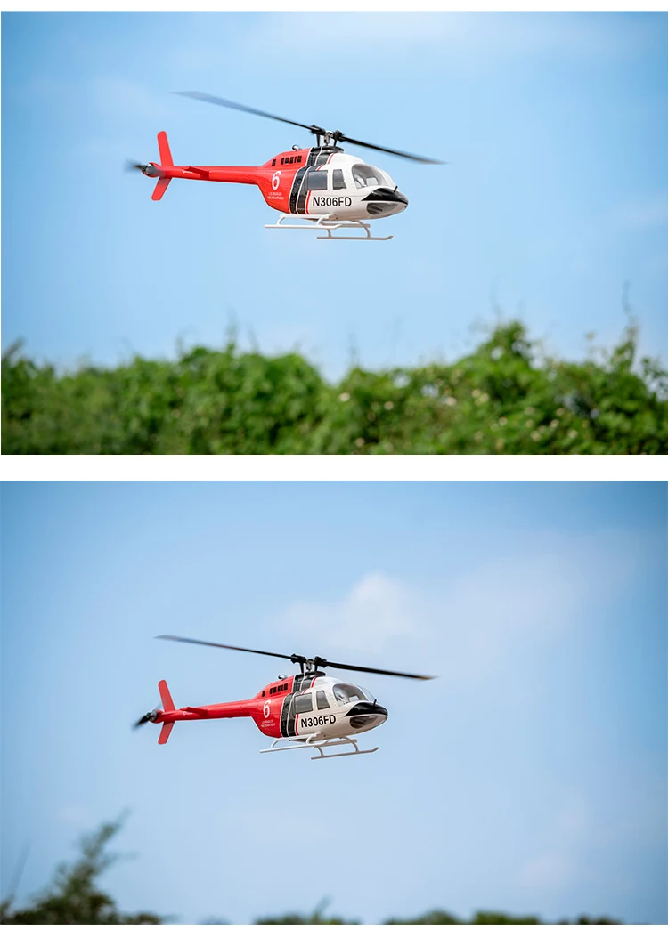 Flying Wings 470 Bell 206gps Intelligent Self Stable H1 Flight Control Multifunctional Remote Control Helicopter Toy