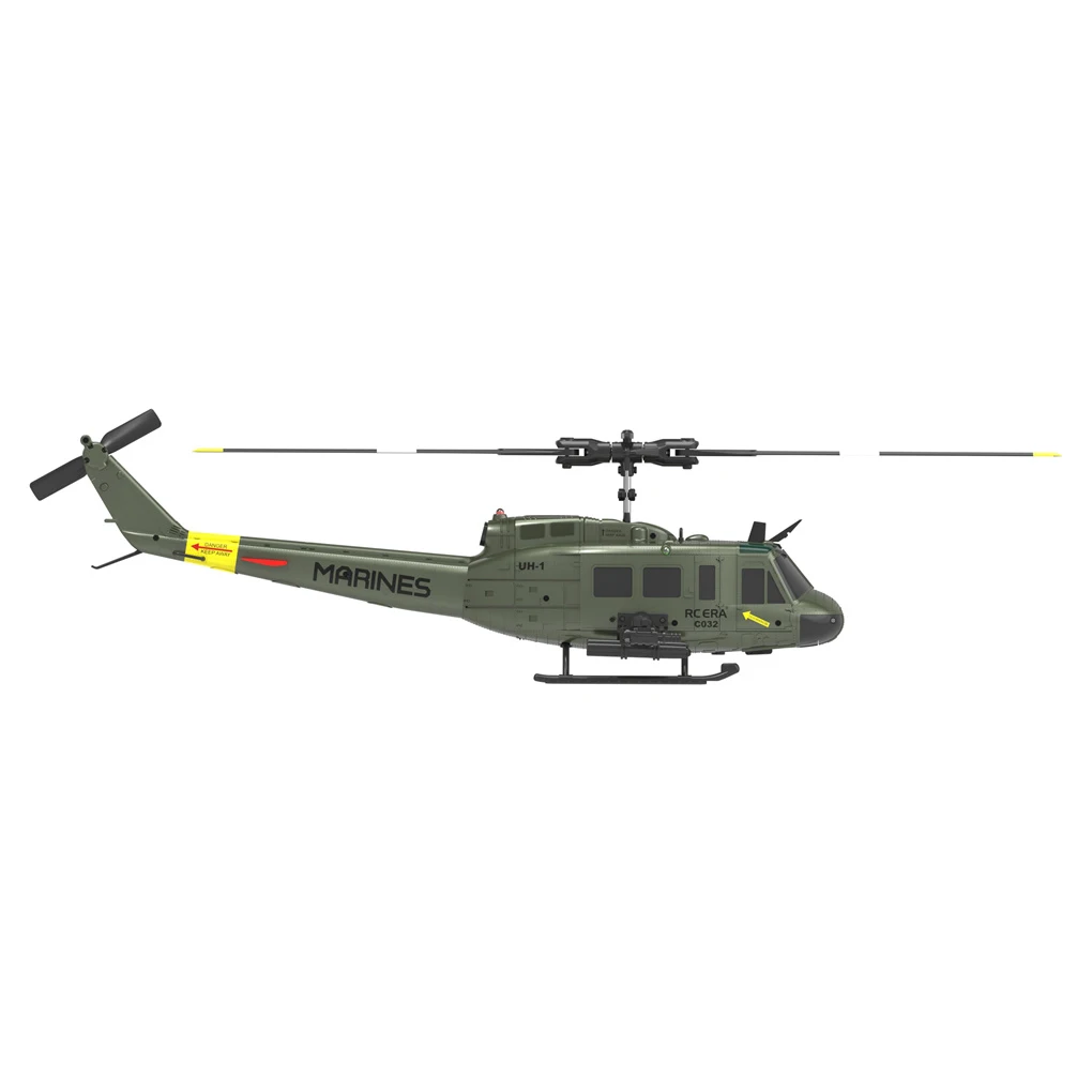 C032 UH1 Helicopter Brushless 6-Channel Airplane Free Flying Stunt Simulation Laser Height Locking Electric RC Aircraft
