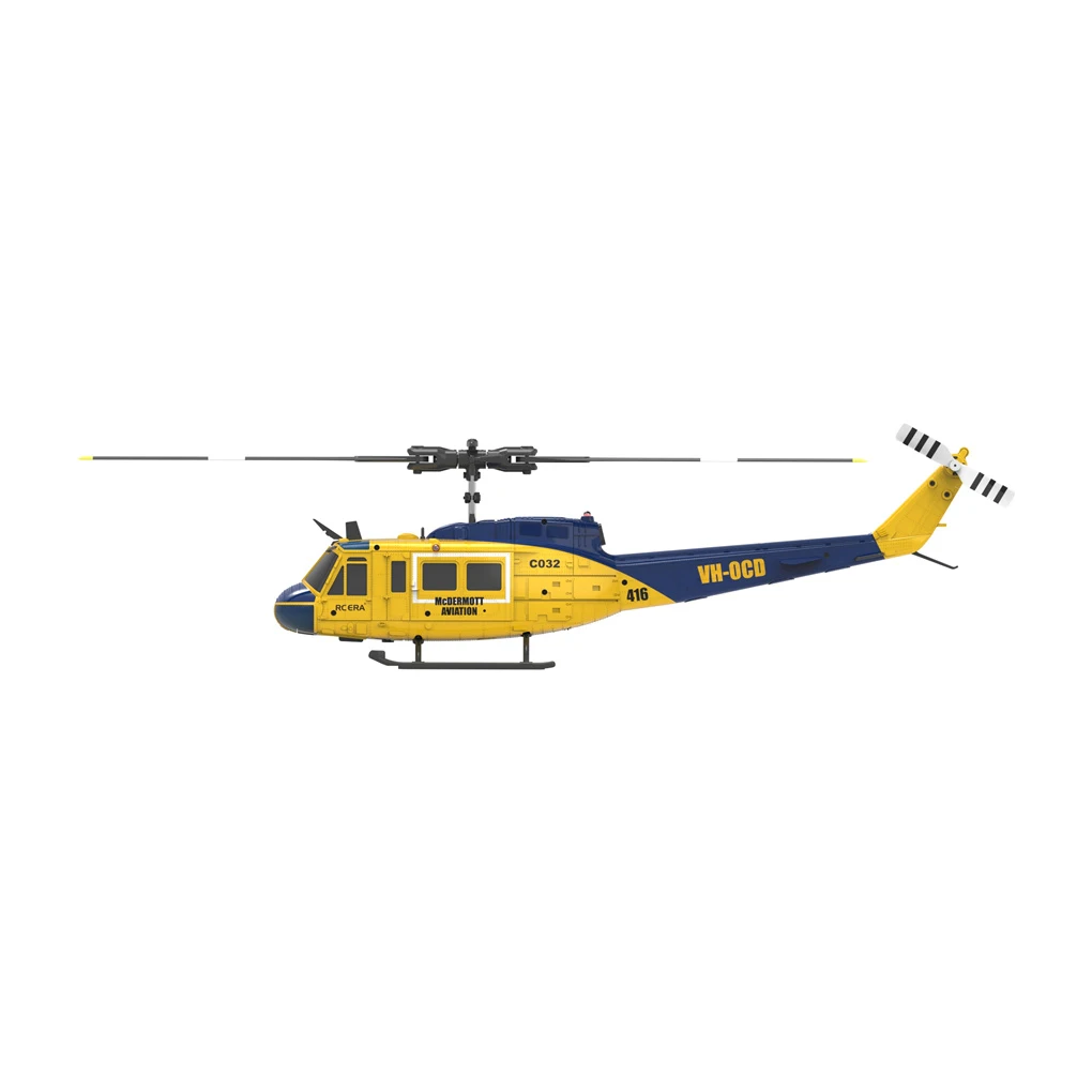C032 UH1 Helicopter Brushless 6-Channel Airplane Free Flying Stunt Simulation Laser Height Locking Electric RC Aircraft