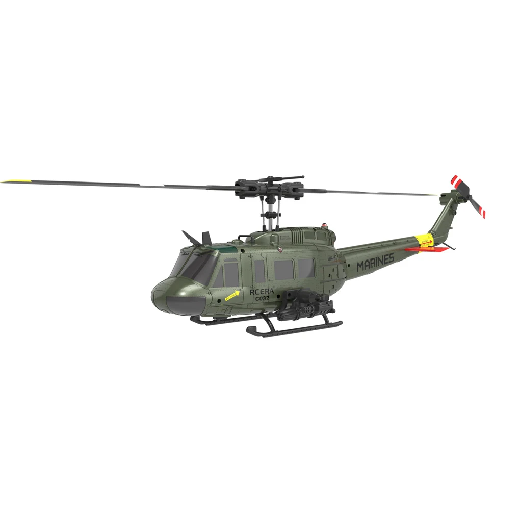 C032 UH1 Helicopter Brushless 6-Channel Airplane Free Flying Stunt Simulation Laser Height Locking Electric RC Aircraft