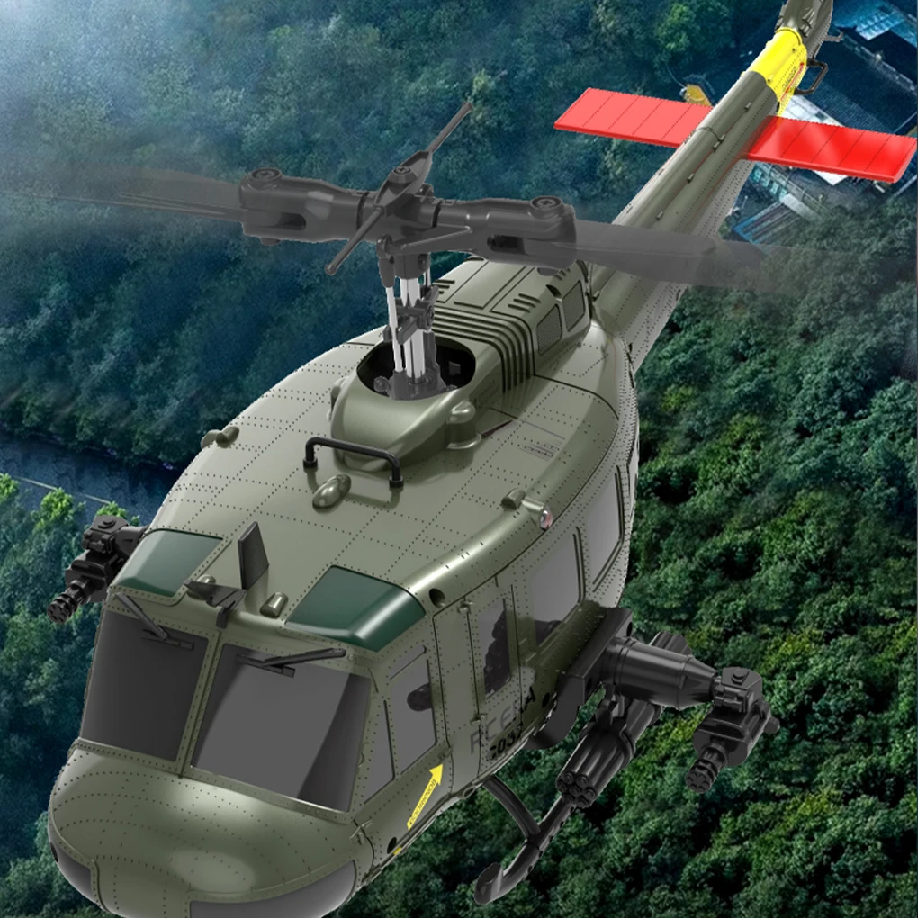 C032 UH1 Helicopter Brushless 6-Channel Airplane Free Flying Stunt Simulation Laser Height Locking Electric RC Aircraft