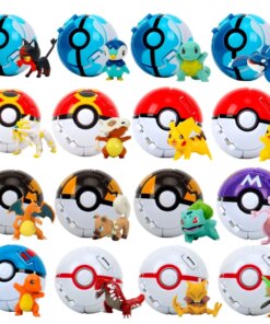 Pokemon Elf Ball Pokeball Anime Figure Cartoons Pikachu Charizard Piplup Kyogre Pocket Monster Pet Anime Action Model Toy Gifts