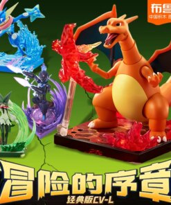 Original Blokees Pokemon Pikachu Eevee Charmander Charizard Greninja Meowscarada Ceruledge Cartoon Characters Building Block Toy