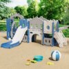 KIDkid Toddler Swing and Slide Playset with Basketball Hoops & Swing for Toddlers Age 3-6 Perfect for Indoor & Outdoor