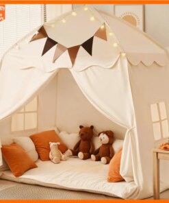 Kids Play Tent for Boys Girls Princess Castle Playhouse Indoor Outdoor Children's Toy House for Toddlers Tent Gift