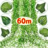 Artificial Green Ivy Leaf Rattan Creeper Leaves Vine Hanging Garland DIY Fake Flowers Plants for Garden Wedding Party Home Decor