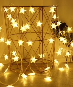LED String Lights Outdoor Star Chain Lights Garland Lights Bulb Fairy Lights Party Home Wedding Garden Christmas Decor
