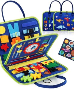Montessori Toys Busy Board Sensory Activity Developing Board for Motor Skills,Learning Board for Toddlers