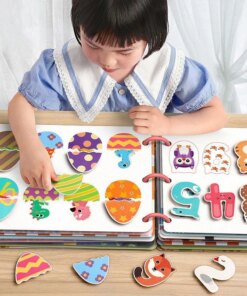 Montessori Baby Busy Book My First Quiet Book Paste Early Learning Education Toy Children Matching Game Toys for Kids 1 2 3 Year