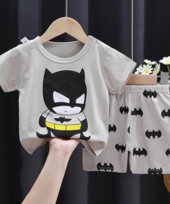 Child Clothing Sets Boys Cartoon Print Tshirt Simple Fashion Tees Shorts New Cute Tops Tracksuits Kids Short Sleeve Tops Shorts