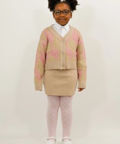 BALOU Kids Floral Knit Cardigan
