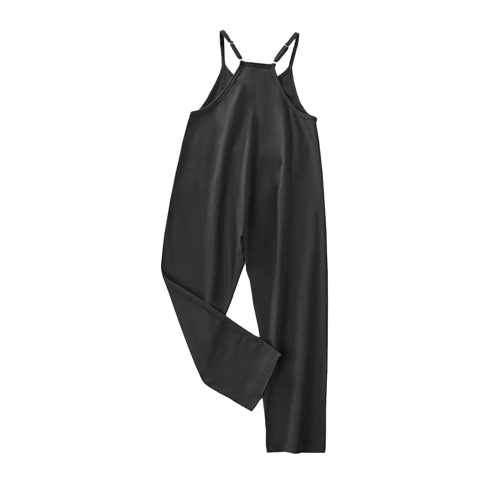 Girls Fashion Casual V Suspenders Jumpsuit Loose Casual with Pockets Jumpsuit Trousers Spring Summer Party Clothing