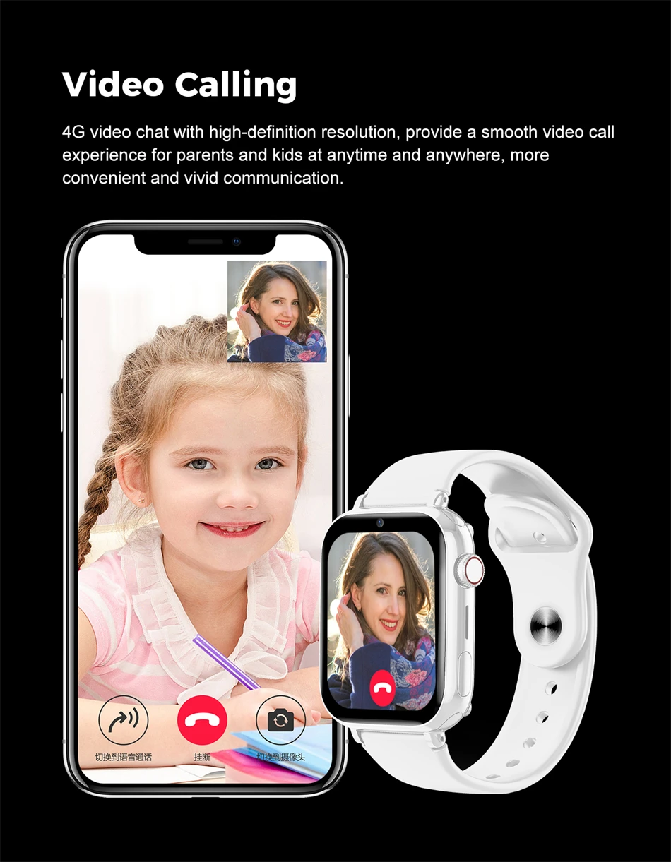 For XIAOMI Kids Watches Call Kids Smart Watch Children GPS SOS Waterproof Smartwatch Clock SIM Card Location Tracker Child Watch